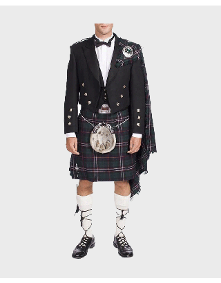 PRINCE CHARLIE UNIQUE JACKET KILT OUTFIT