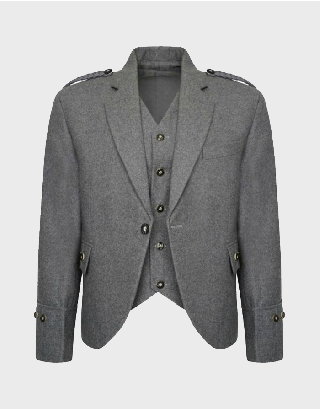 MEN'S SCOTTISH CRAIL HIGHLAND ARGYLE KILT JACKET WITH WAISTCOAT