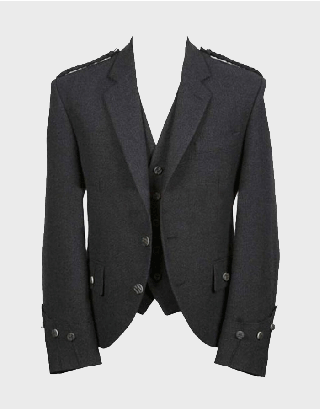MEN'S ARGYLE TWEED JACKET WITH VEST