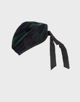 100% WOOL BLACK WATCH TARTAN HAT