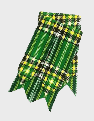 IRISH NATIONAL SCOTTISH TARTAN KILT SOCKS FLASHES