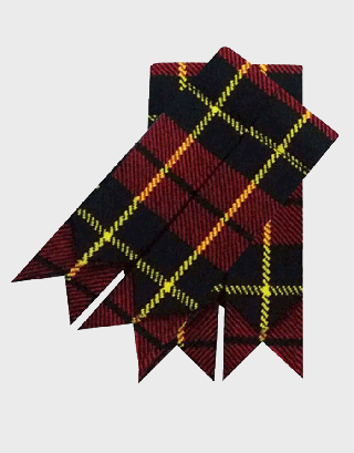 NEW WALLACE TARTAN KILT SOCK FLASHES