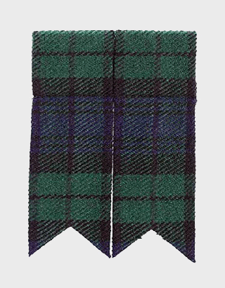 NEW BLACK WATCH TARTAN KILT HOSE FLASHES