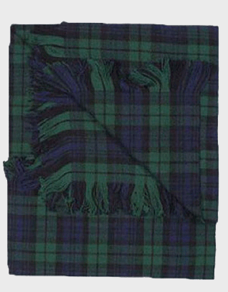 NEW MAN SCOTTISH BLACK WATCH TARTAN FLY PLAID
