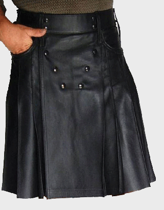 GENTLEMAN PURE MENS LEATHER KILT