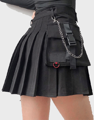  HOT WOMEN MINI UTILITY KILT 