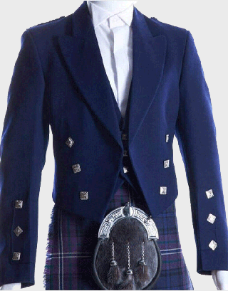 PRINCE CHARLIE UNIQUE NAVY BLUE JACKET &WEST