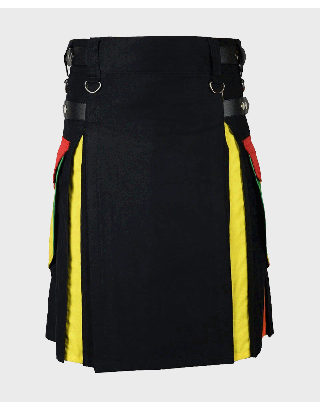 LGBT PRIDE SCOTTISH RAINBOW MEN'S HYBRID KILT