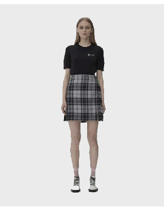 GREY TARTAN KILT FOR LADIES