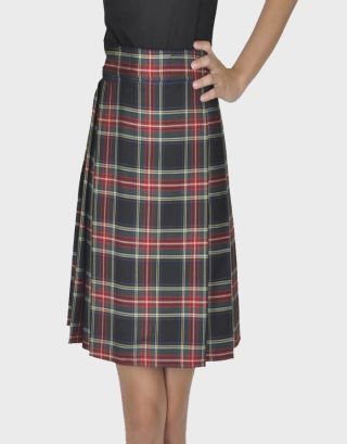 Black Stewart Tartan Kilt for Women