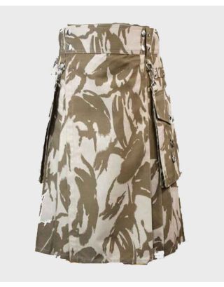 English Military Camo Tactical Kilt For Men