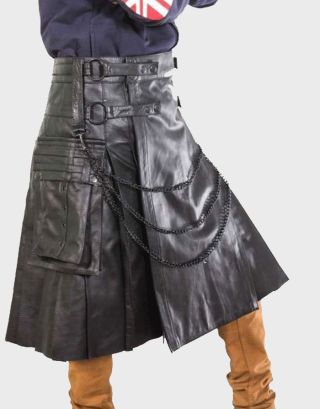 GOTHIC PURE MEN LEATHER KILT