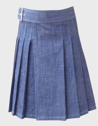 BLUE DENIM KILT FOR MEN