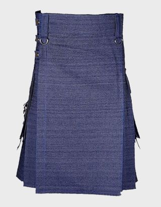 BLUE CLASSIC MEN DENIM KILT