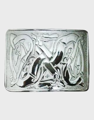 Dragon Silver Chrome Belt Buckle
