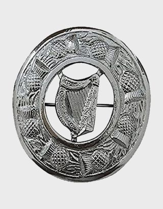 Harp Fly Plaid Brooch